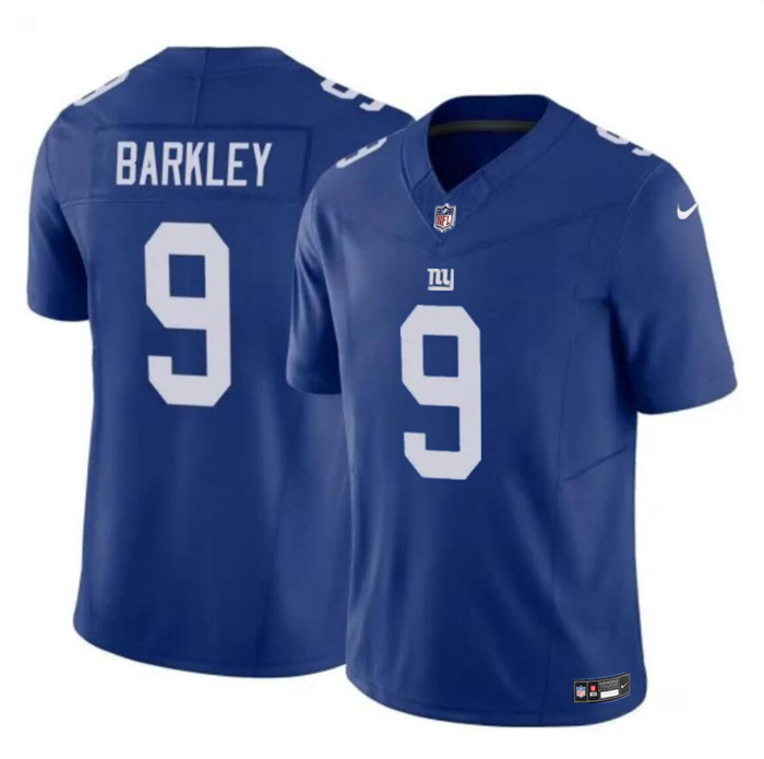 Men's New York Giants #9 Matt Barkley Blue 2023 F.U.S.E. Vapor Untouchable Limited Football Stitched Jersey